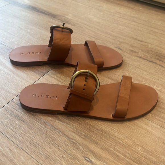 M.Gemi Tramonto Leather Buckle Sandals Size EU41/US10 - Picture 5 of 10